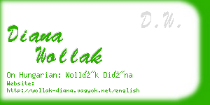 diana wollak business card